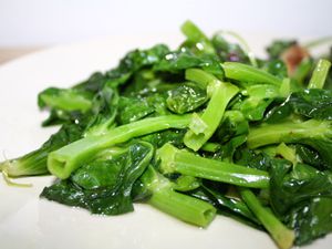 stir fried snow pea tips