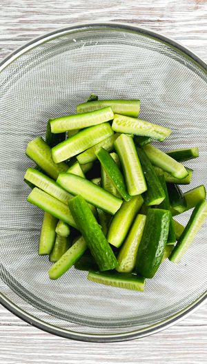 salted cucumbers