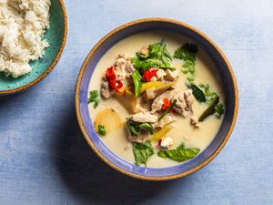 Overhead view of Tom Kha Gai