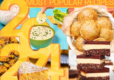 Graphic of 2024 most popular recipes. 