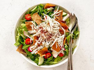 Overhead view of Fattoush 