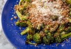 Side view of Caesar breadcrumb broccoli