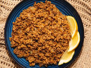 Overhead view of Freekeh