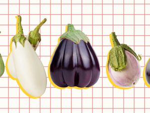 Collage of eggplants