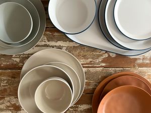 group shot of outdoor dinnerware collections