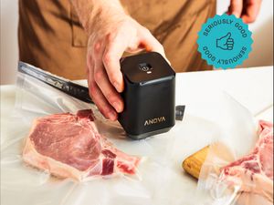 someone using the anova precision sealer to vacuum seal pork chops