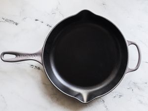 Le creuset enameled cast iron skillet