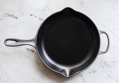 Le creuset enameled cast iron skillet